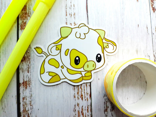 Small Lemon Cow - Vinyl Sticker