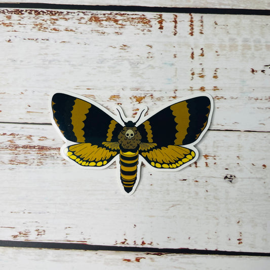 Death's Head HawkMoth - Vinyl Sticker