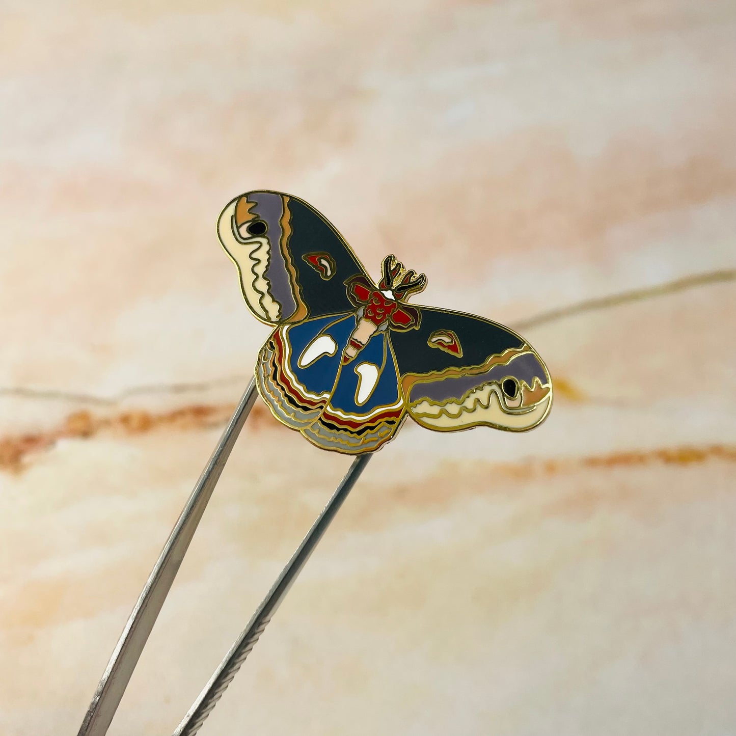 Cecropia Moth - Enamel Pin