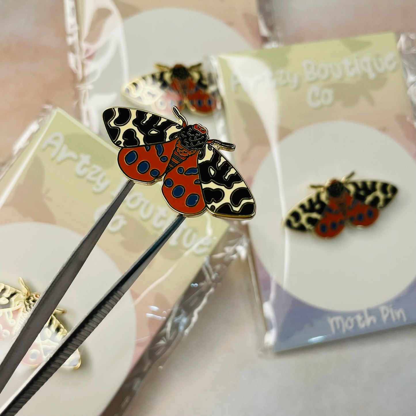 Garden Tiger Moth - Enamel Pin