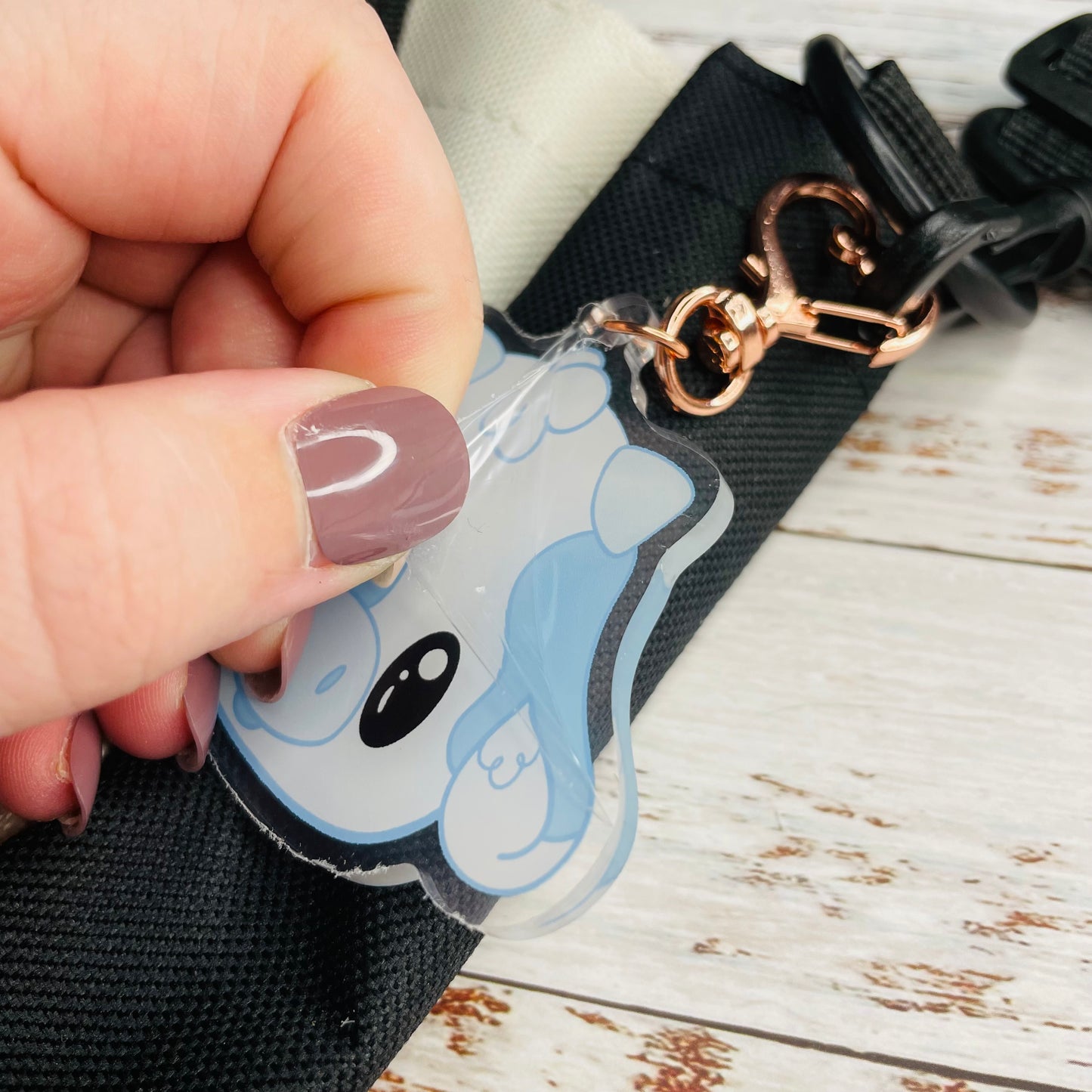 Blueberry Cow - Acrylic Keychain Charm