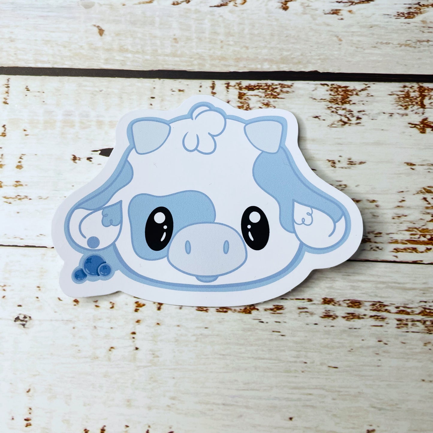 Blueberry Cow - Vinyl Sticker