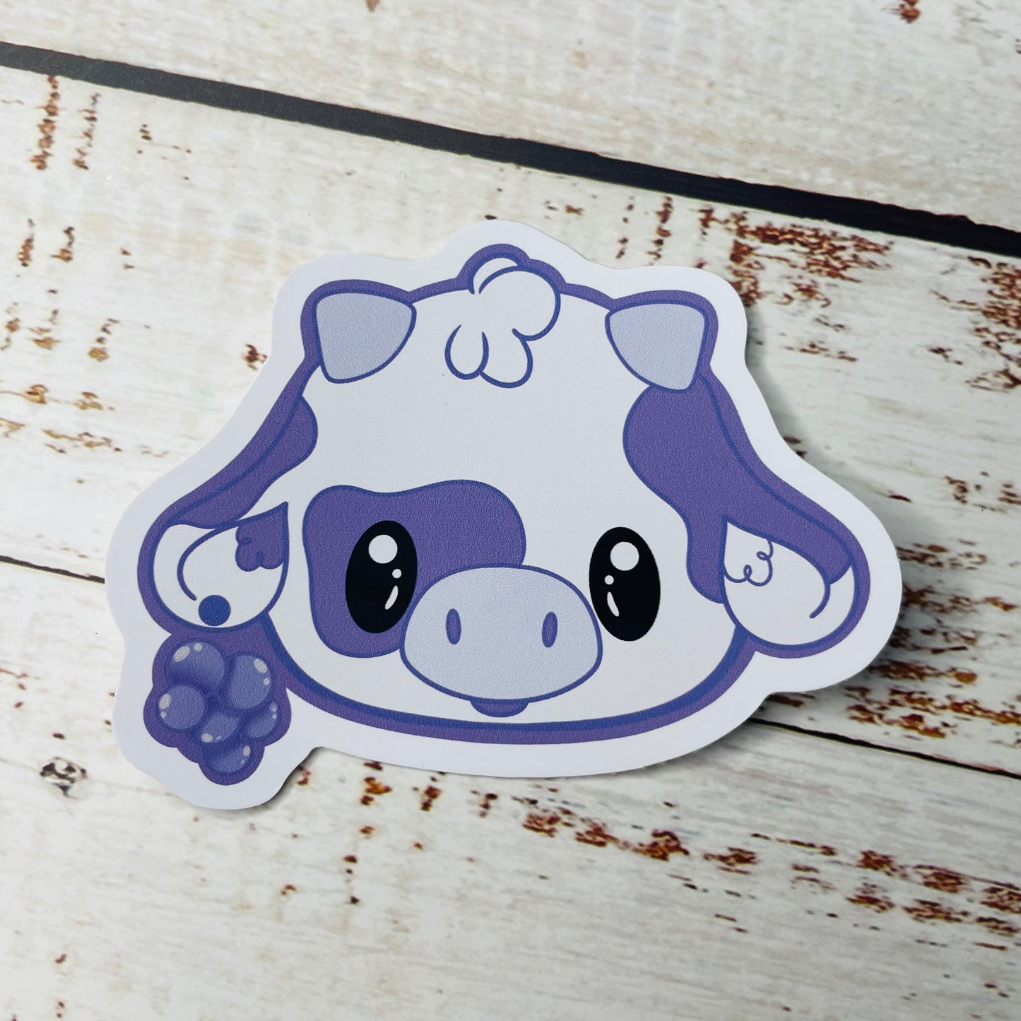 Grape Cow - Vinyl Sticker