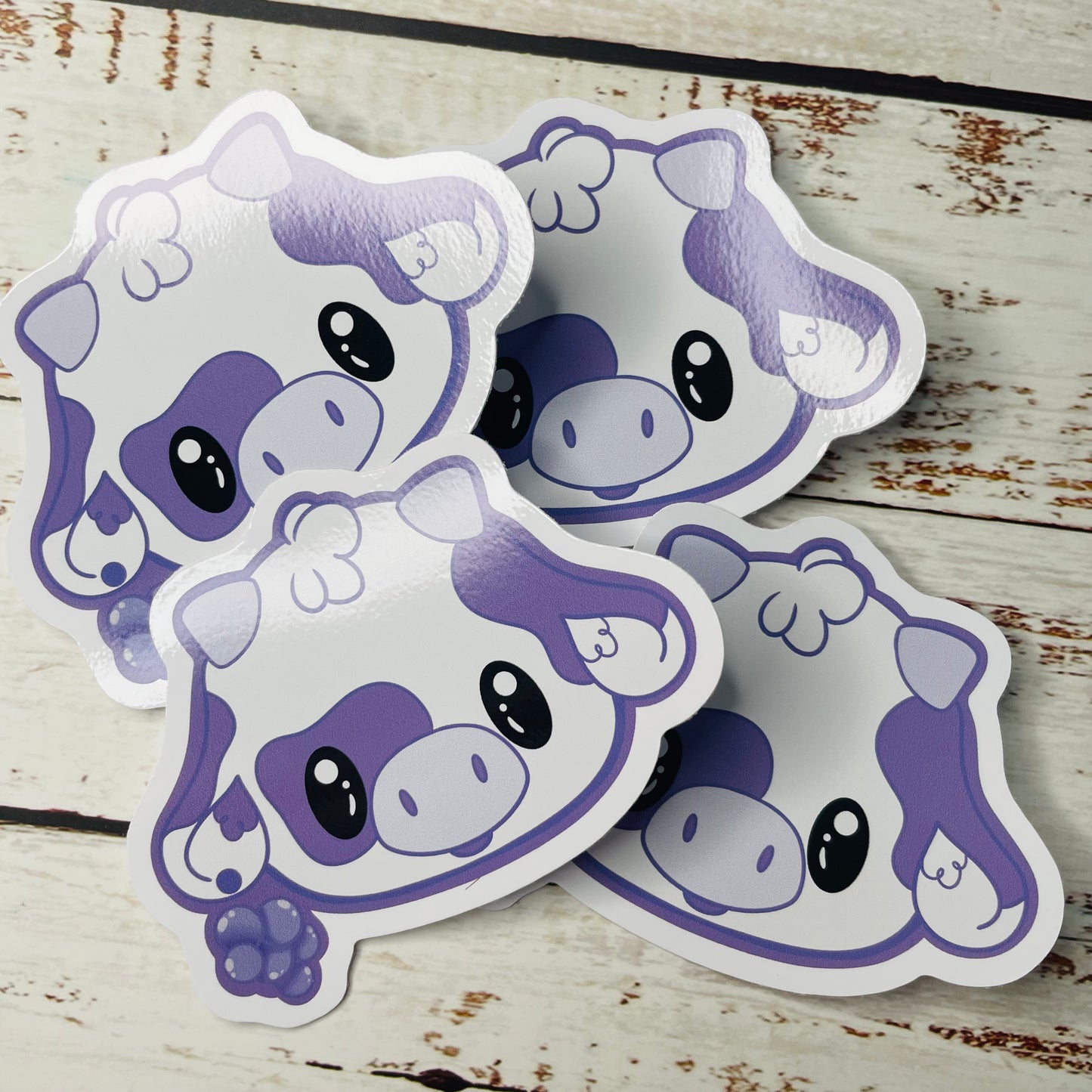 Grape Cow - Vinyl Sticker