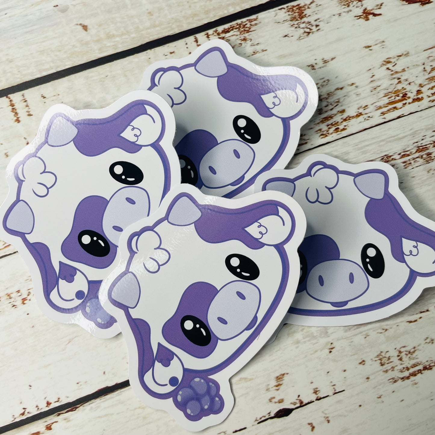 Grape Cow - Vinyl Sticker