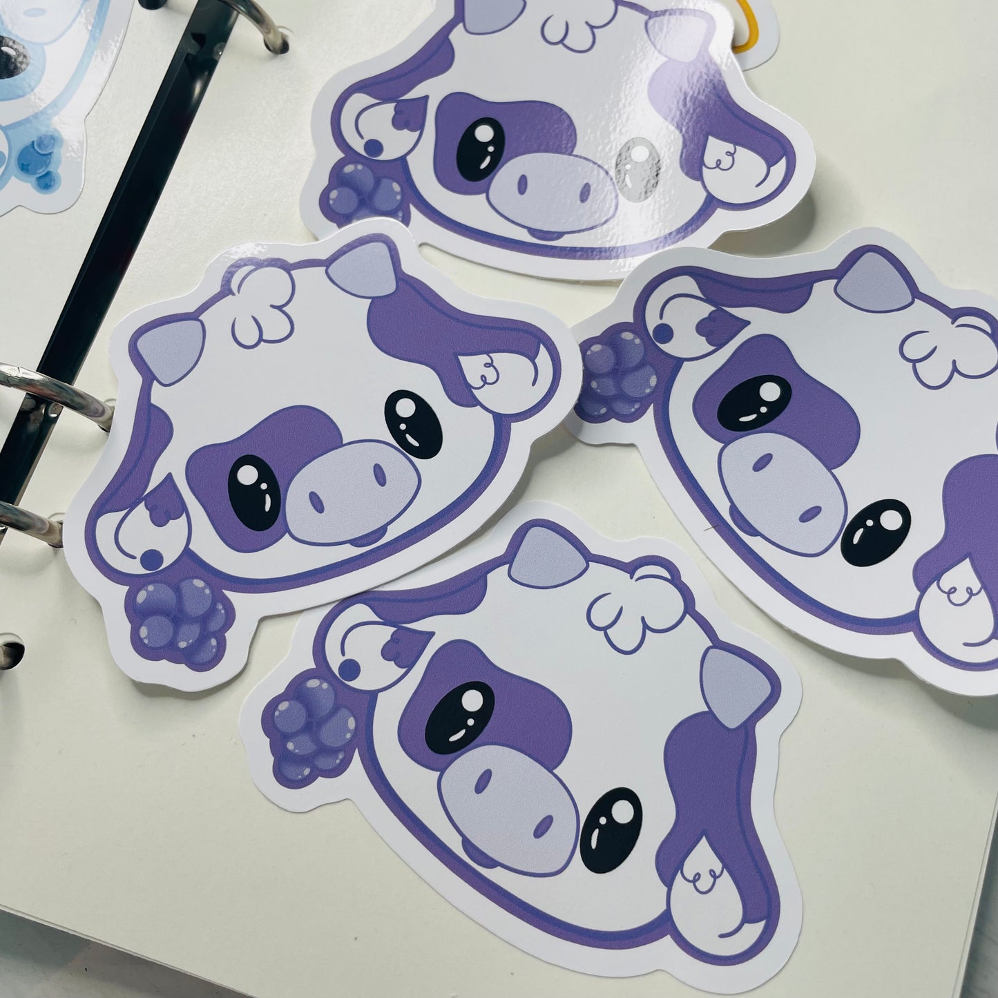 Grape Cow - Vinyl Sticker