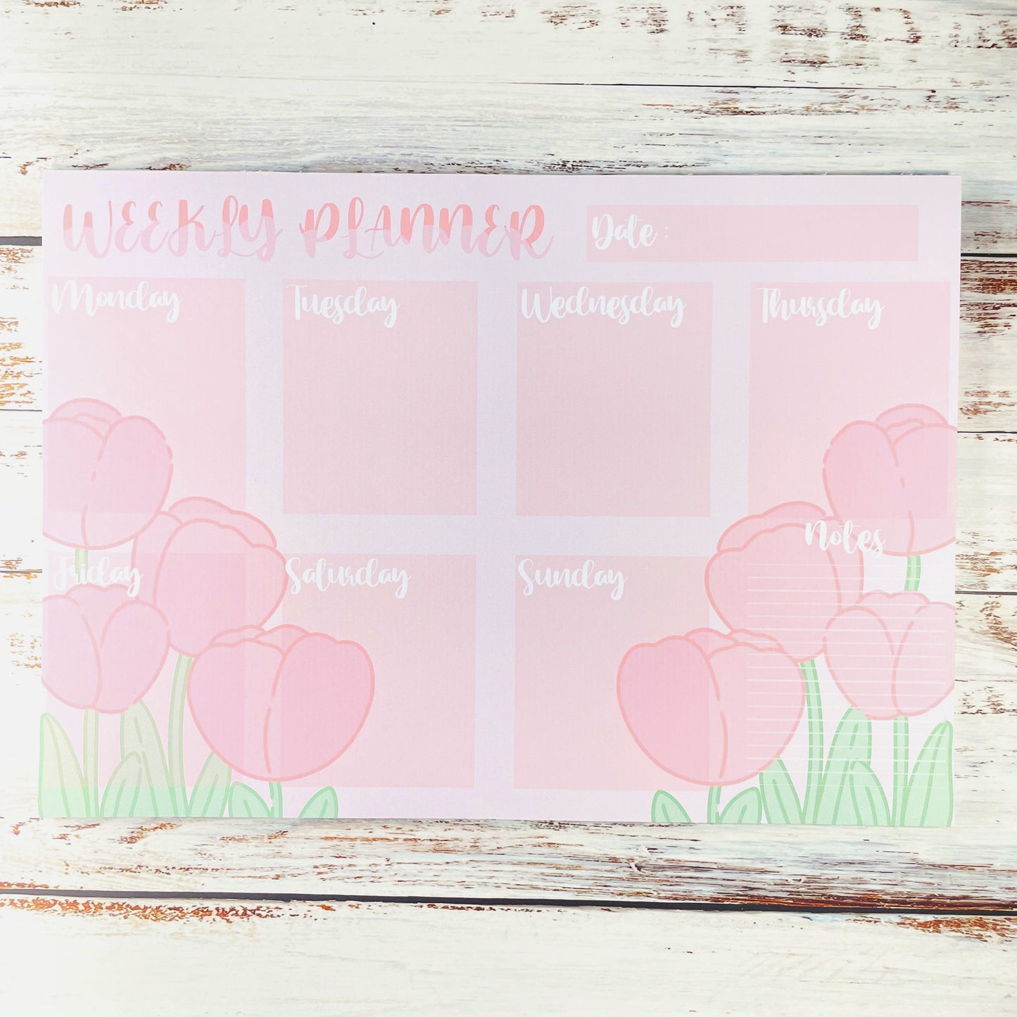 Tulip Blossom A4 Weekly Planner