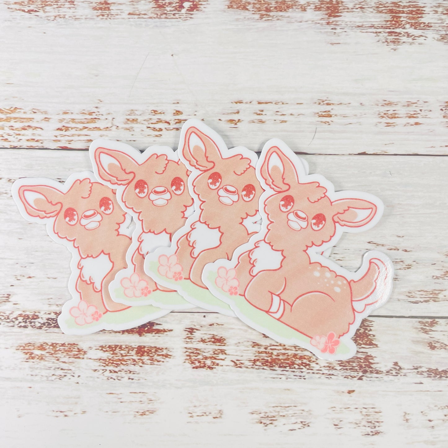 Sitting Fawn - Vinyl Sticker