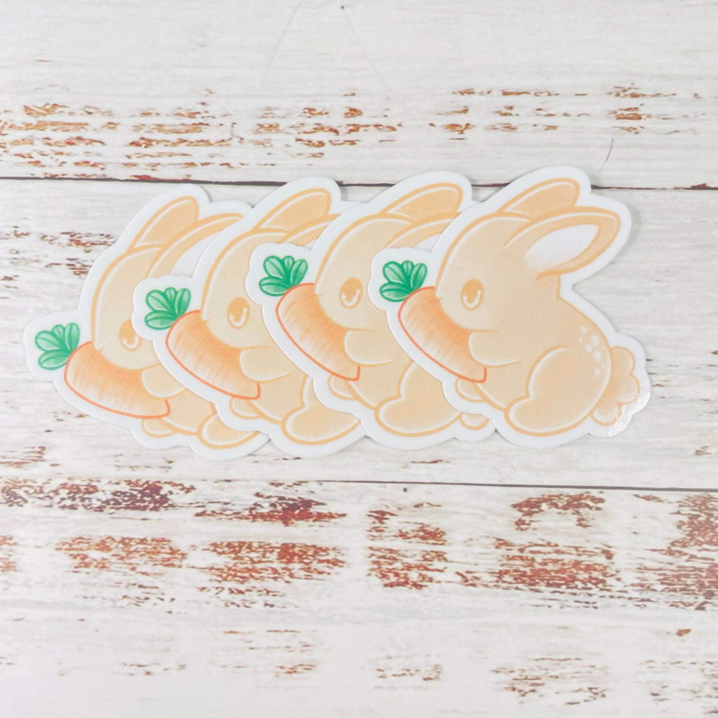 Bunny with a Carrot - Vinyl Sticker