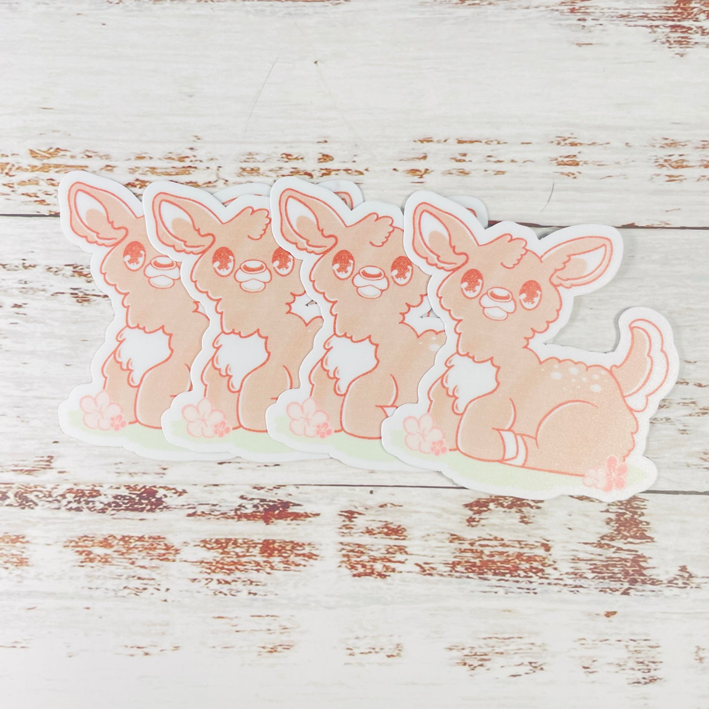 Sitting Fawn - Vinyl Sticker