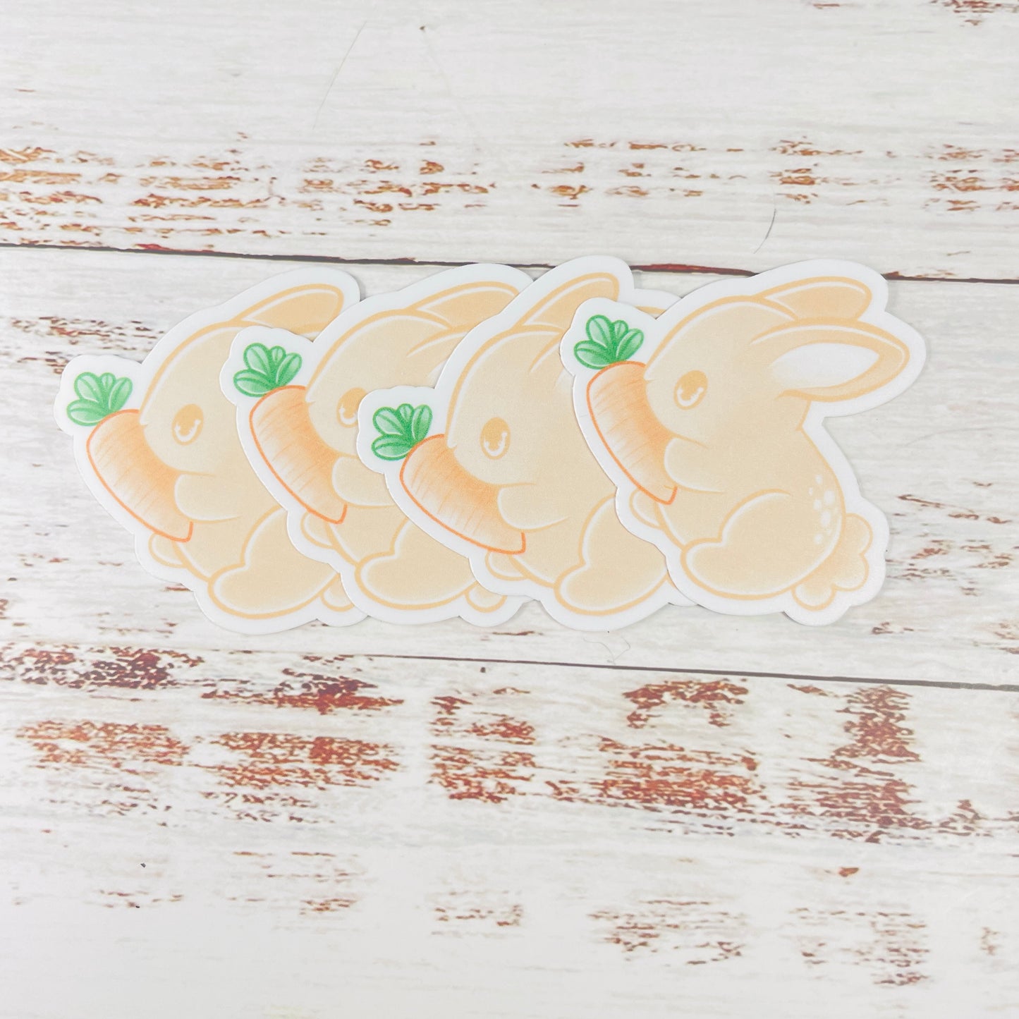 Bunny with a Carrot - Vinyl Sticker