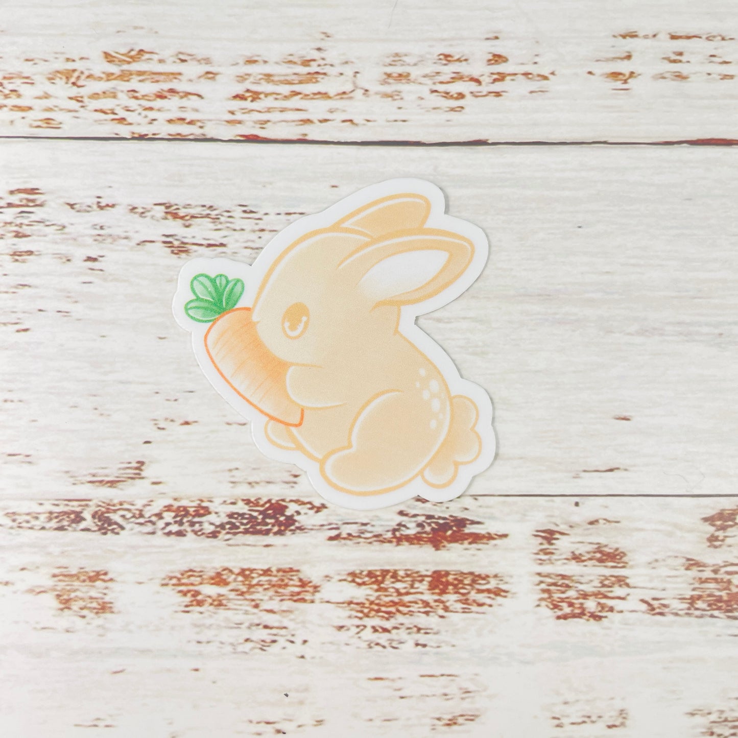 Bunny with a Carrot - Vinyl Sticker