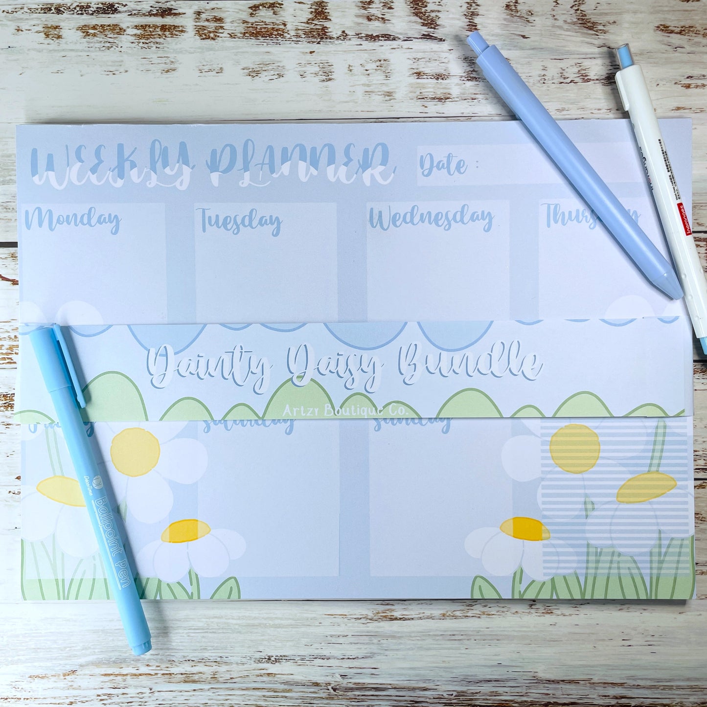 Dainty Daisy A4 Weekly Planner